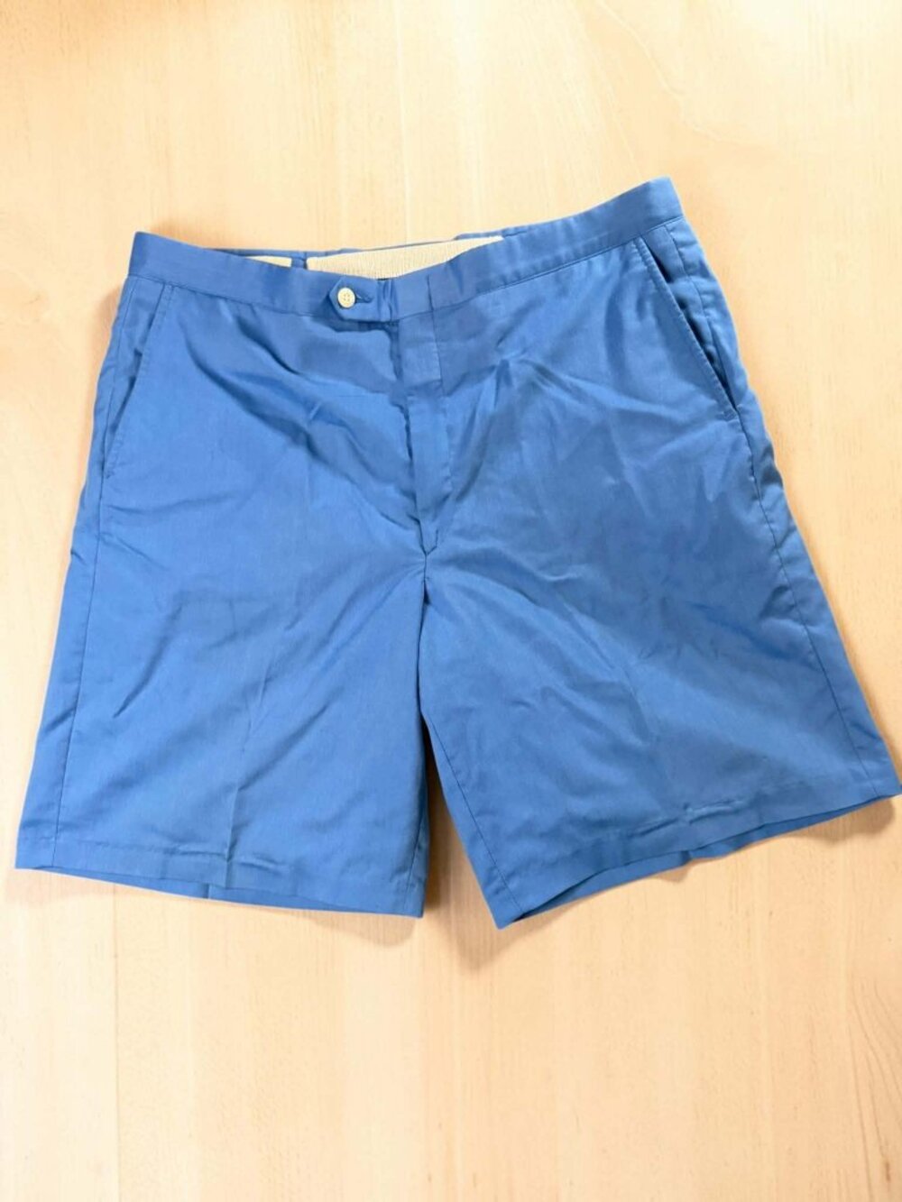Vtg 70s Sansabelt Golf Shorts Mens 34 Blue Jaymar Ruby Comfort Waist Beltless